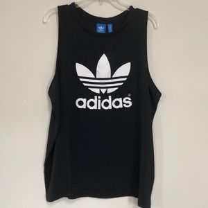 Black Chiffon Adidas Tank